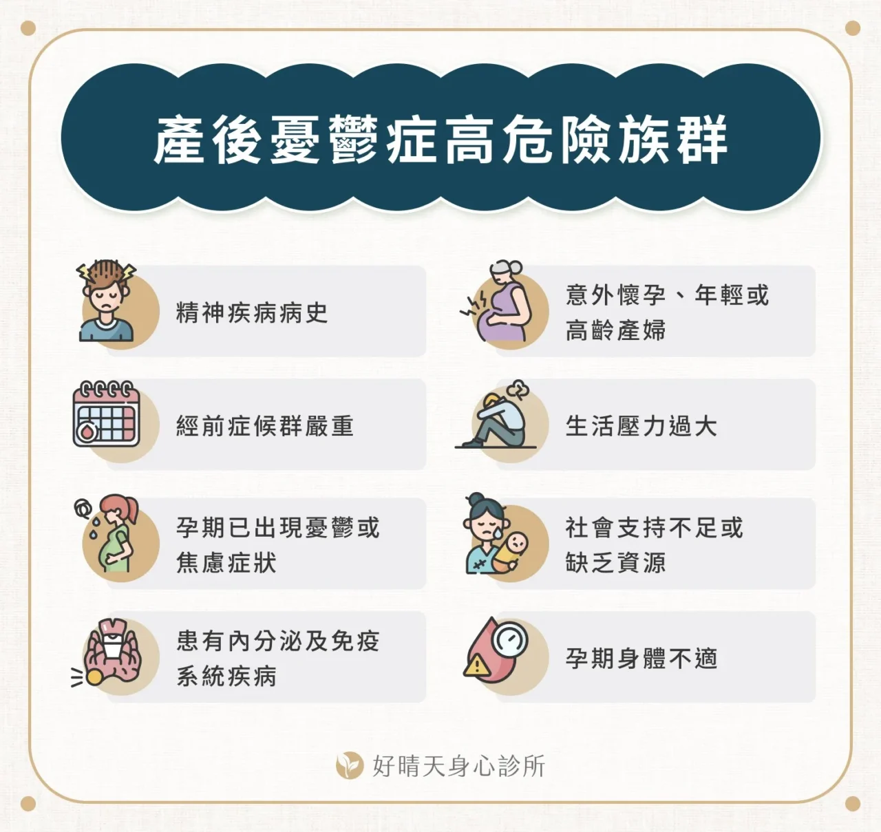 產後憂鬱症高危險族群